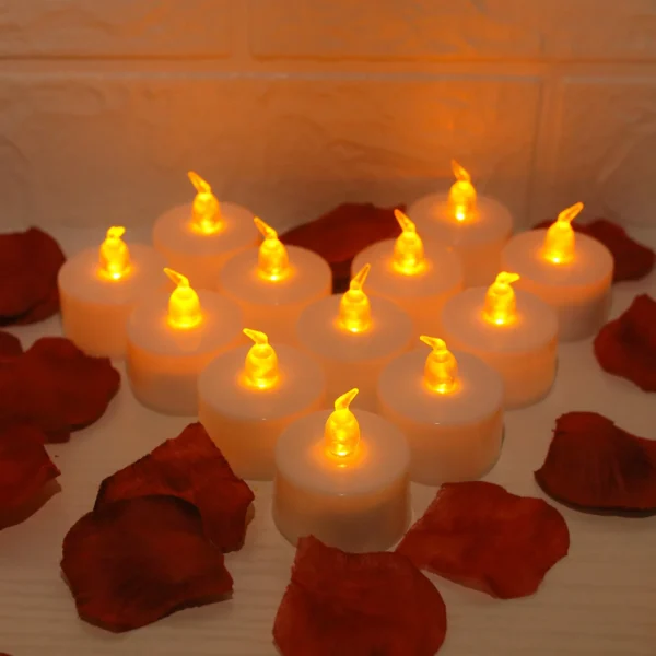 Set of 24/12pc Flameless Flickering LED Candles Battery Operated For Home Christmas Party Wedding Decoration Electronic Tealight - Image 2