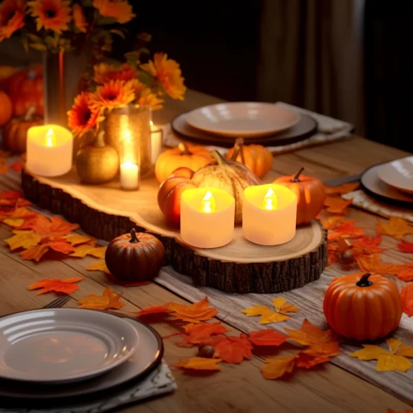 24/48Pcs Remote Flameless Flickering LED Candle Battery Operated Creative Wishing Led Tea Lights Wedding Christmas Table Decor - Image 10
