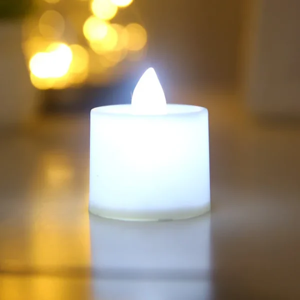 Flameless Led Candle For Home Christmas Party Wedding Decoration Heart-shaped Electronic Battery-Power Tealight Candles - Image 2