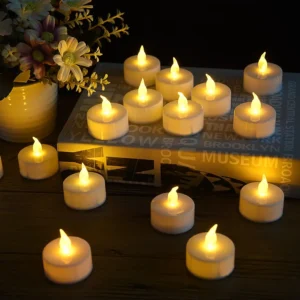 LED Candles 48/24/12 Pack Battery Operated Candles Batteries Lights Candles to Create Warm Ambiance Naturally Flickering Bright