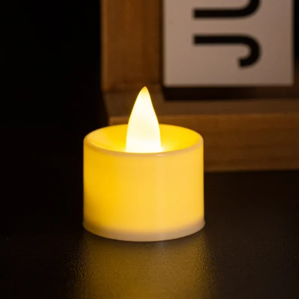 Heart-Shaped Flameless LED Candle - Battery-Powered Tealight for Home Christmas Party Wedding Decoration Electronic Candles - Image 6