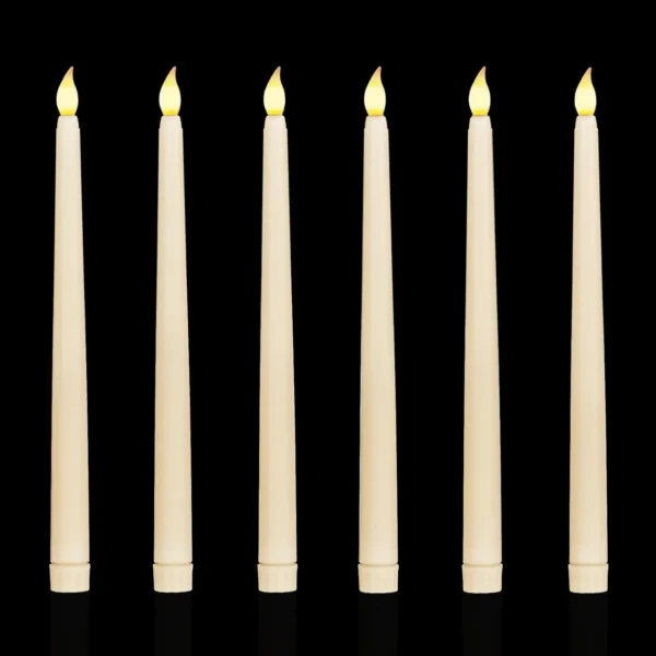 Large Battery-Powered Flameless Candles - LED Warm Light Candle Lamps for Home Decoration for Christmas and Halloween Parties - Image 2