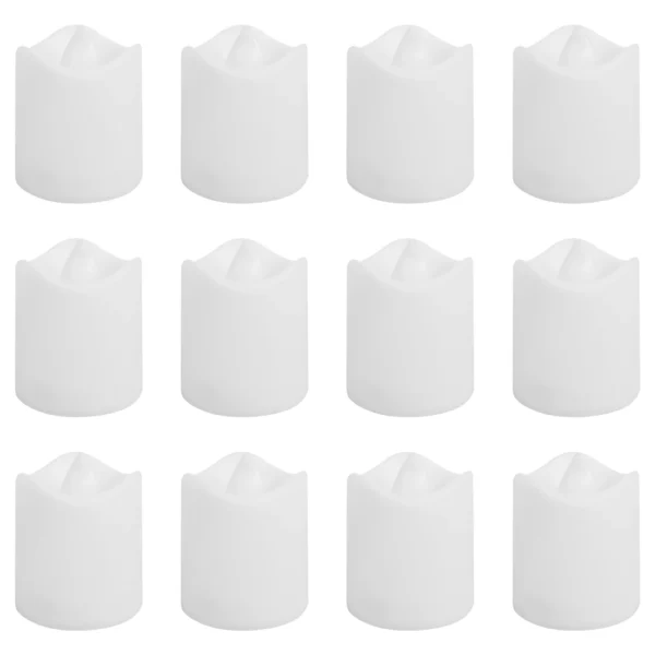 12/24Pcs Flameless LED Candle Wishing Tea Lamp Warm White Home Christmas Party Wedding Decoration Battery-Power Candles Lights - Image 2