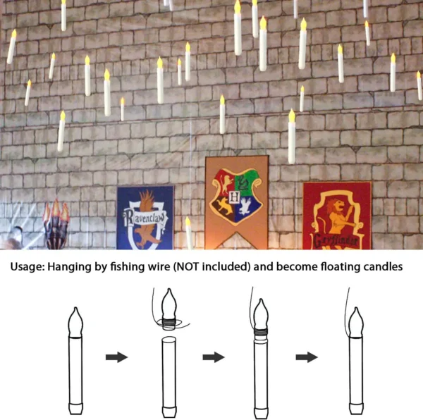 12PCS LED Flameless Electronic Candle Light Battery Operated Candles Taper Tealight LED Night Light For Christmas Wedding Decor - Image 6