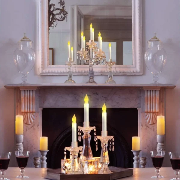 Flameless Candles 12 PCS Led Candles 6.9 Inch Battery Operated Candles Taper Candles for Party Classroom Church Birthday Decor - Image 4