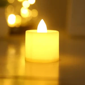 Flameless LED Electronic Candle Dropping Wax Tea Light Realistic Flames Led Lamp Christmas Halloween Wedding Home Decor