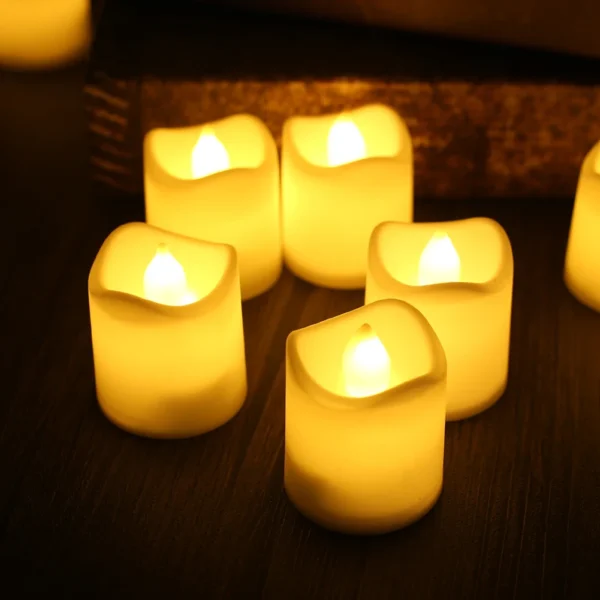 LED Candles 24/12 Pack Flameless Flickering Tea Light Warm White Candle for Party Wedding Birthday Christmas Gifts Home Decor - Image 11