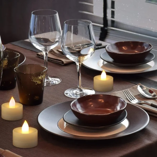 Flashing LED Candle Battery Powered Fake Tea Light Flameless Candles Outdoor Garden Birthday Wedding Party Home Decoration - Image 7