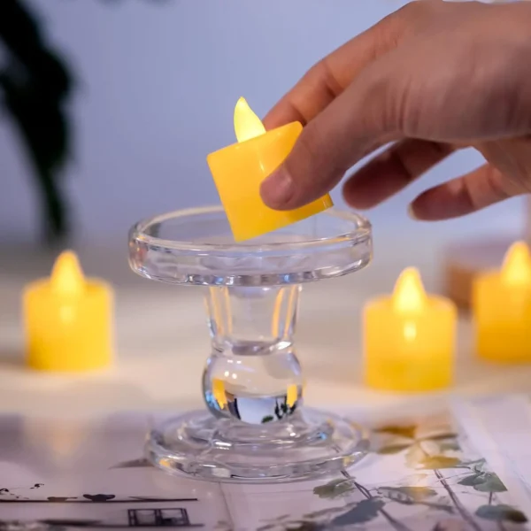 Heart-Shaped Flameless LED Candle - Battery-Powered Tealight for Home Christmas Party Wedding Decoration Electronic Candles - Image 7