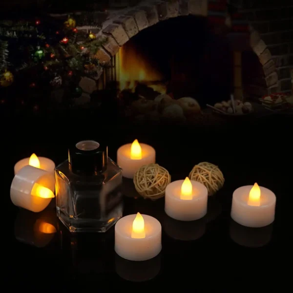Flashing LED Candle Battery Powered Fake Tea Light Flameless Candles Outdoor Garden Birthday Wedding Party Home Decoration - Image 6