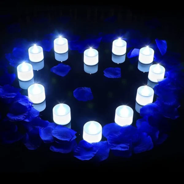 24Pcs Flameless LED Tealight Tea Candles Wedding Light Romantic Candles Lights for Birthday Wedding Party Decorations - Image 2