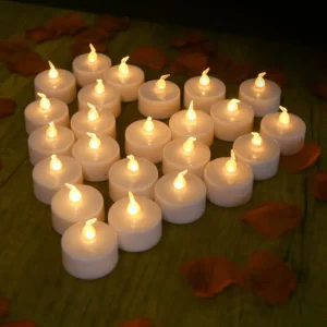 Set of 24/12pc Flameless Flickering LED Candles Battery Operated For Home Christmas Party Wedding Decoration Electronic Tealight