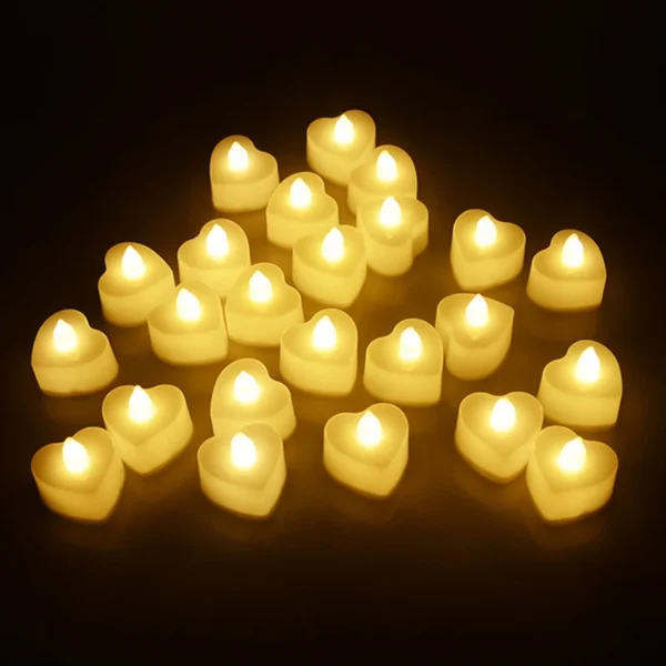 24Pcs Flameless LED Tealight Tea Candles Wedding Light Romantic Candles Lights for Birthday Wedding Party Decorations - Image 7
