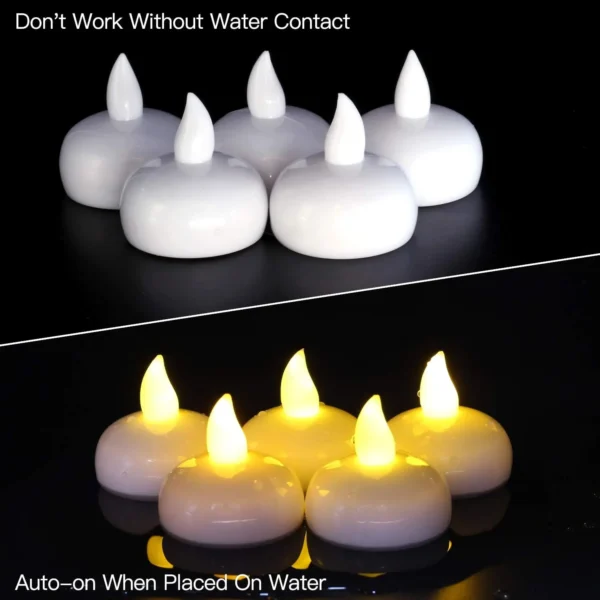 12Pcs LED Flameless Waterproof Candle Lights  Tea Candles Battery Powered for Home Wedding Birthday Party Decoration - Image 7