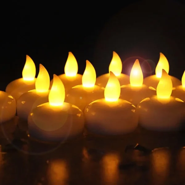 12Pcs LED Flameless Waterproof Candle Lights  Tea Candles Battery Powered for Home Wedding Birthday Party Decoration - Image 6