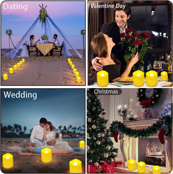 Flameless LED Candle Lights Creative Wishing Led Tea Lamp Warm White Halloween Wedding Christmas Decoration Candle Light - Image 5