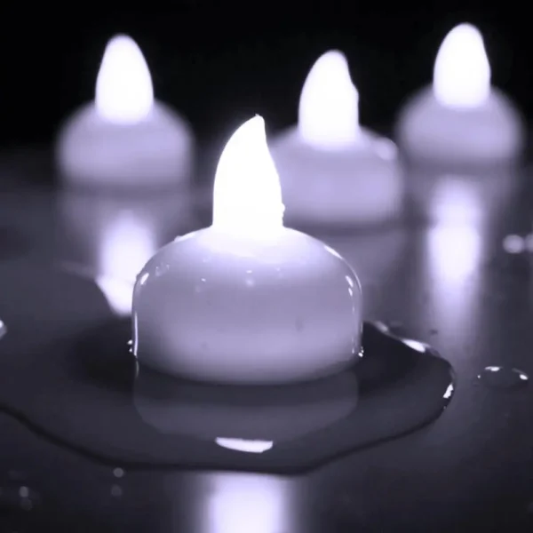 12Pcs LED Flameless Waterproof Candle Lights  Tea Candles Battery Powered for Home Wedding Birthday Party Decoration - Image 2