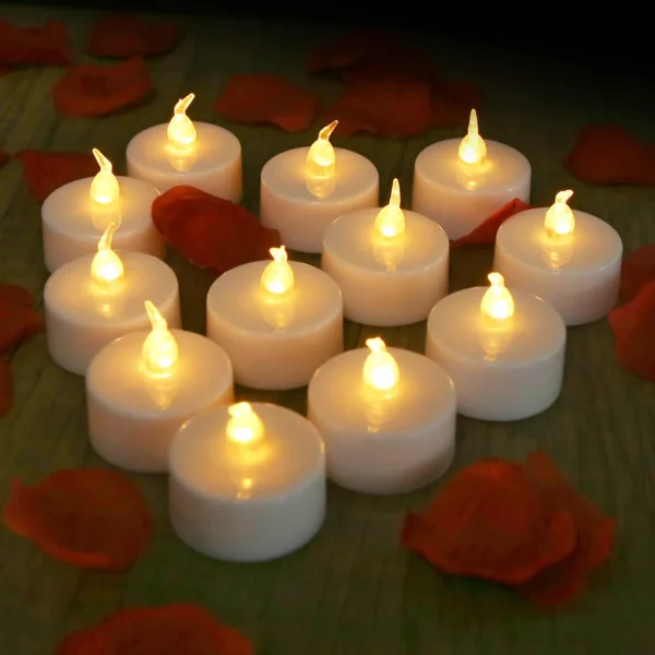 Set of 24/12pc Flameless Flickering LED Candles Battery Operated For Home Christmas Party Wedding Decoration Electronic Tealight - Image 3