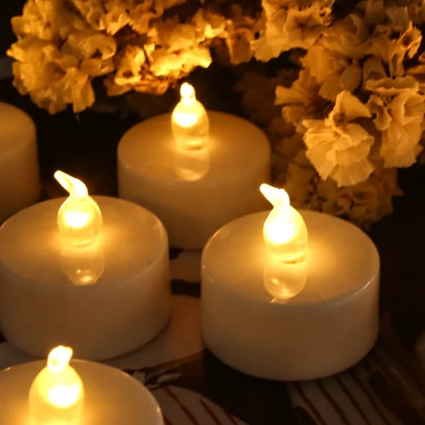Set of 24/12pc Flameless Flickering LED Candles Battery Operated For Home Christmas Party Wedding Decoration Electronic Tealight - Image 8