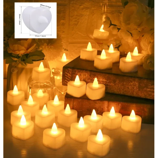 12/24Pcs Pack Flameless LED Candle Wishing Tea Light Warm White Battery Operated Candles Halloween Christmas Wedding Decor - Image 11