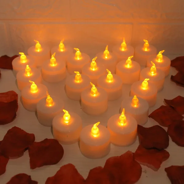 Set of 24/12pc Flameless Flickering LED Candles Battery Operated For Home Christmas Party Wedding Decoration Electronic Tealight - Image 6