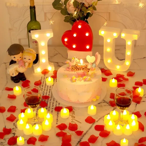 Flameless LED Electronic Candle Dropping Wax Tea Light Realistic Flames Led Lamp Christmas Halloween Wedding Home Decor - Image 7