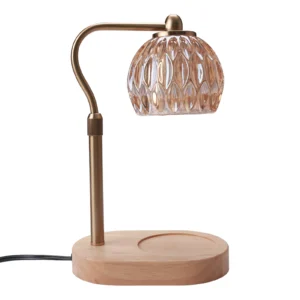 Retro Candle Warmer Table Lamp Aromatherapy Lamp with Timer & Dimmer Height Adjustable for Scented Candles Home Bedroom Decor