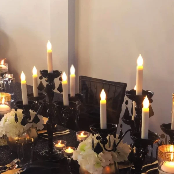 12PCS LED Flameless Electronic Candle Light Battery Operated Candles Taper Tealight LED Night Light For Christmas Wedding Decor - Image 5