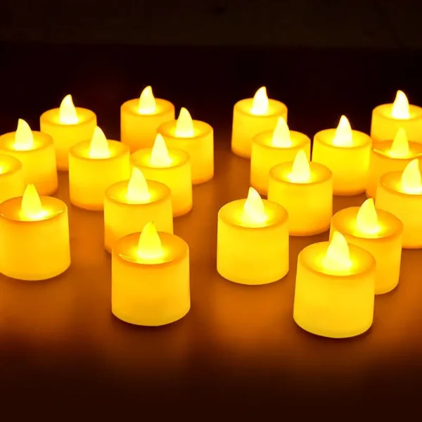 Flameless LED Electronic Candle Dropping Wax Tea Light Realistic Flames Led Lamp Christmas Halloween Wedding Home Decor - Image 5