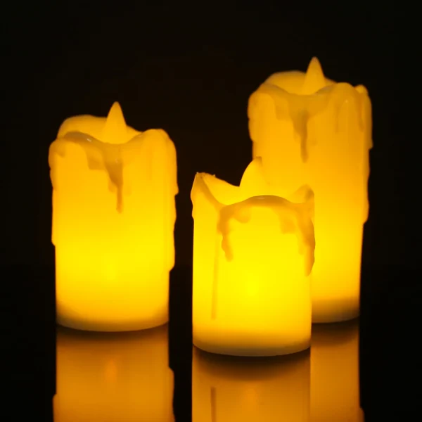 12/24Pcs Pack Flameless LED Candle Wishing Tea Light Warm White Battery Operated Candles Halloween Christmas Wedding Decor - Image 3