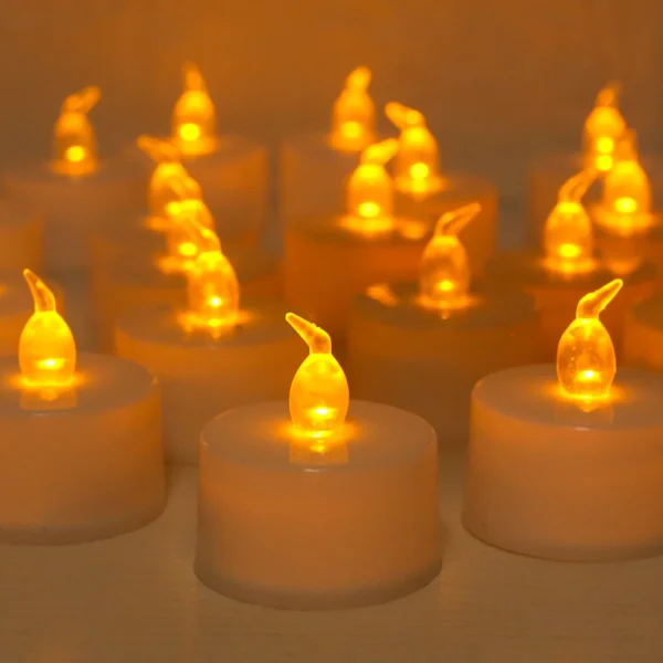 Set of 24/12pc Flameless Flickering LED Candles Battery Operated For Home Christmas Party Wedding Decoration Electronic Tealight - Image 10